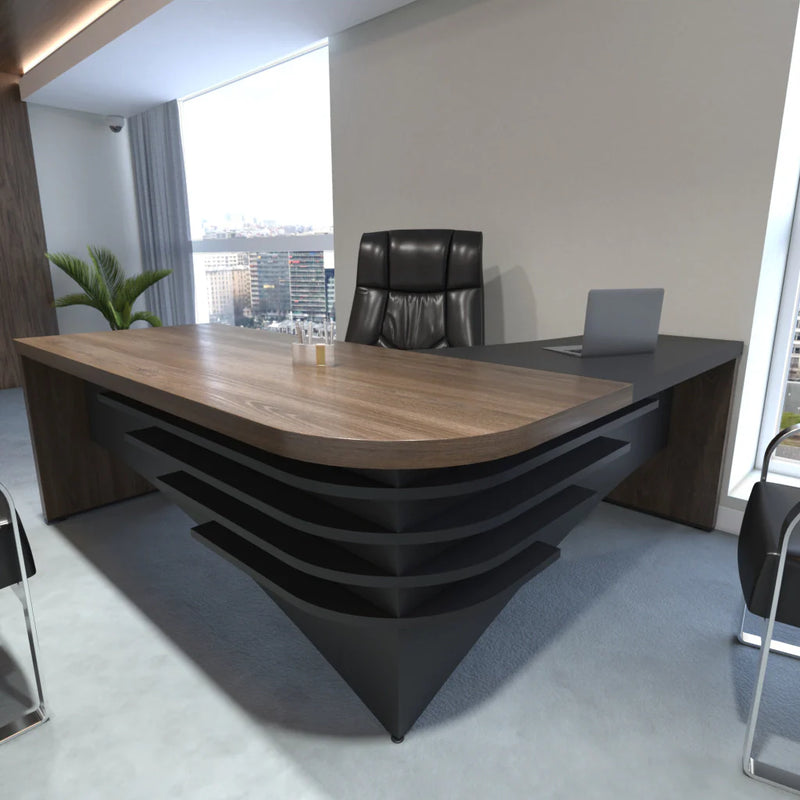 Mesa para Escritório Tamburato de canto lado esquerdo